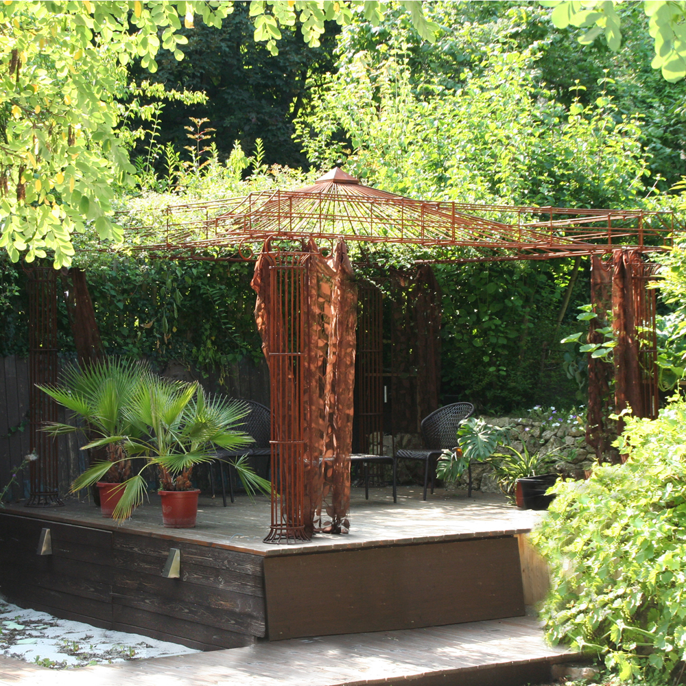 Gartenpavillon Empire300 Viereck Eisenpavillon Metall