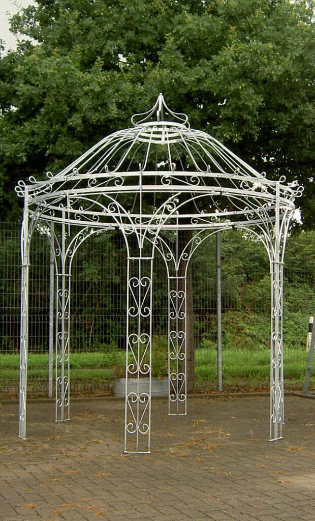 Amalia180 Eisenpavillon Rund Metall Stabil